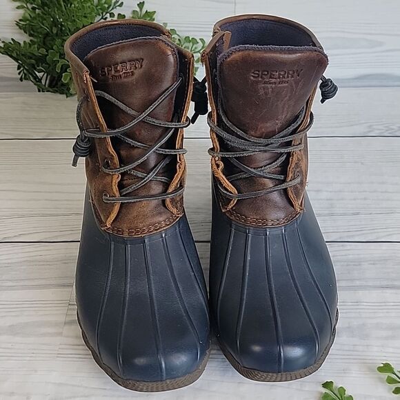 Sperry Topsider Waterproof Rubber Duck Boots Womens Size 10M - Picture 2 of 10